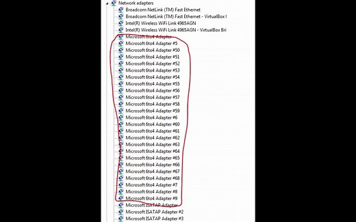 【电脑小知识】删除多余网络适配器，解决网络共享问题