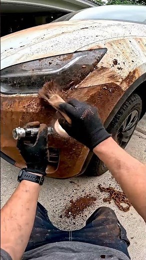 POV First Cleanup: Inspecting a Rusted Tesla Cybertruck After Jungle Extraction