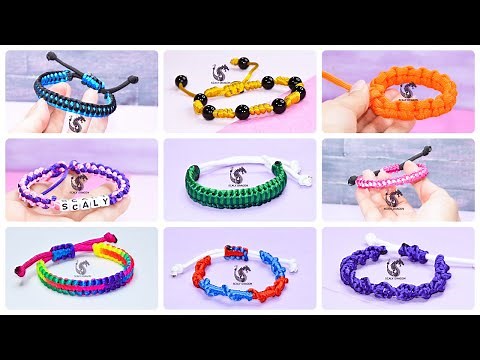9 Pulseras fáciles y geniales en macramé con hilo cola de raton