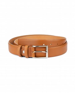 Light Tan Mens Belt | Soft Italian Leather