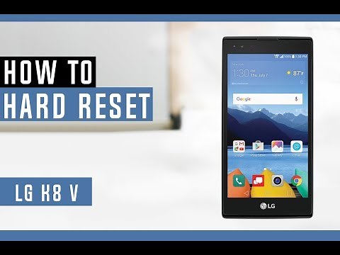 How to Hard Reset LG K8 V VS500 - Erase Everything