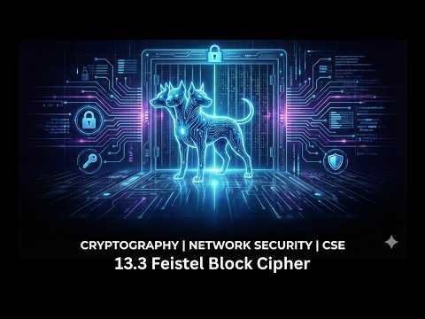 13.3 Feistel Block Cipher | Cryptography | Computer Science Engineering