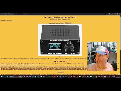 QRP HF Transceiver HAM Frequency Oscillator VFO RF Generator 10K‑220MHz Frequency Oscillator