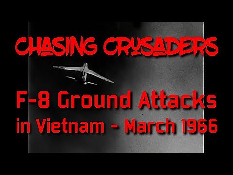 Navy F-8 Crusader jets over South Vietnam