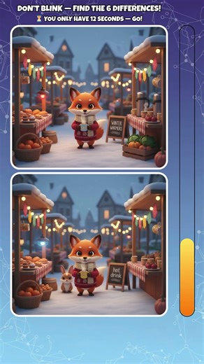 Can your brain detect all 6 differences?