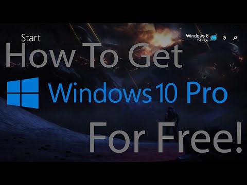 How To Get Windows 10 Pro For Free!