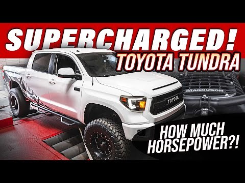 We Supercharged the Toyota Tundra 5.7 V8! /// How much Horsepower!?