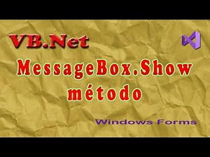 O fantástico método MessageBox.Show() com VB.Net. Visual Studio 2019
