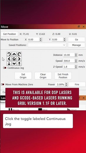 Quick Tip: Continuous Jog