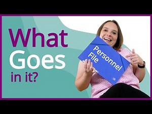 What Should be on a Personnel File? (GDPR and Employment, HR)