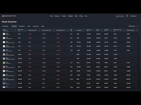 Quiver Stock Screener: Introduction