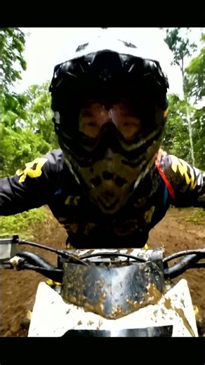 Epic Mud Splash Faceplant! 😱 POV Dirt Bike Chaos on the Trail