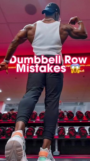 Dumbbell Row Mistake, this shows a better way to do dumbbell row for better muscle growth #fitness #gymtips | Jeremy kakoko
