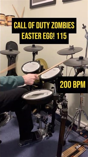 115 CoD Zombies Song 200BPM Drum Section #callofdutyzombies #metalmusic #musicshorts #blackops