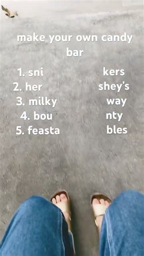 make your own candy bar