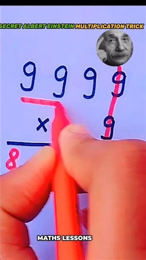 Secret Albert Einstein multiplication trick 😲🥶🔥 #blowthisaccountup