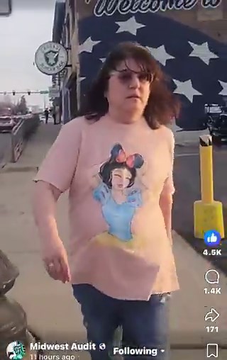 RT @JustJenRX: Trans-activist attacks man holding a sign that says “Transwomen Are Men.” Of course, IT has on a Disney shirt!!