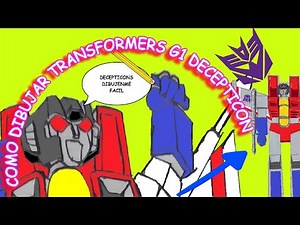 COMO DIBUJAR FACIL STARSCREAM TRANSFORMERS G1 DECEPTICON/HOW TO DRAW BASIC TRANSFORMERS G1
