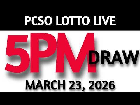 Lotto Result Today 5pm Draw March 23, 2026 Swertres Ez2 PCSO LIVE