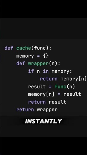 Custom Cache Decorator in Python | #python #coding #codewithharry #maths