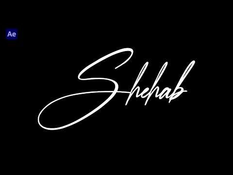 How to make Signature Logo Animation - After effects Tutorial