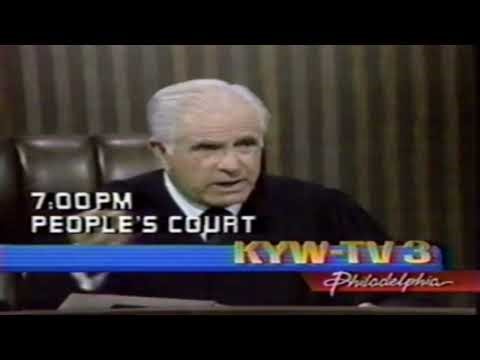 Retro The Peoples Court TV Show Promo 1986 Judge Wapner KYW TV 3 Philadelphia
