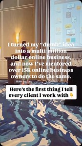 DON’T IGNORE THIS 👇🏼 When I first started my business, I had zero clue what I was doing. I didn’t have a fancy website. I didn’t have a huge audience. And I definitely didn’t have people lining up to buy from me. In fact, my husband told me that making money on the internet was the dumbest idea I’d ever had. Fast forward: That “dumb idea” has turned into a $25M online business empire that has helped over 15,000 entrepreneurs scale to 6, 7, and even 8 figures. And here’s the first thing I tell 