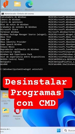 How to Uninstall Programs with CMD. #windows11 #cmd #technology #pc #computing #pcfacildigital
