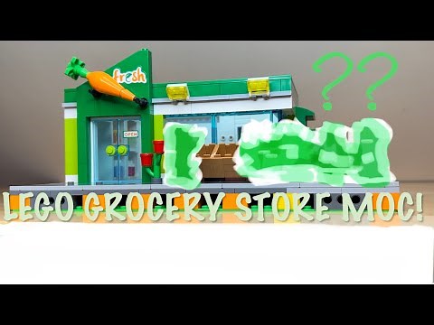 Lego City Grocery Store MOC! Part 1