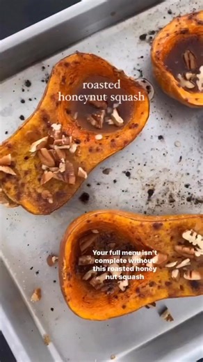 🍂 Roasted Honeynut Squash is smaller than butternut and so much quicker to make. 🍁 ✨(SAVE TO MAKE LATER)✨ Comment “RECIPE” to get it sent to your DMs ✨ I’m currently obsessed with honeynut squash!! This roasted honeynut with maple syrup and pecans is such a delicious side dish. #skinnytasterecipe #easyrecipes #healthyrecipes #healthyeating #healthy #honeynutsquash #vegan #fallsidedish #glutenfree #wwrecipes #vegetarianrecipes | Skinnytaste