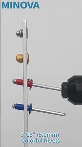 MINOVA Electric Rivet Tool (3/16" (5.0mm) Various Types of Rivets) #asmr #relaxing #tools