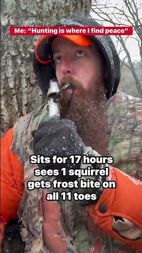 It was a big squirrel too #deerseason #hunting #bigbuck