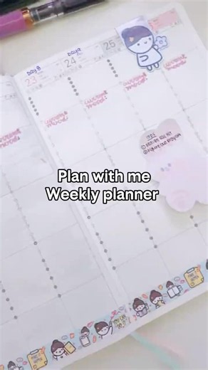 Plan with me: a5 weekly planner
