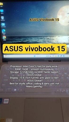 ASUS vivobook 15 | Laptop | #study #work