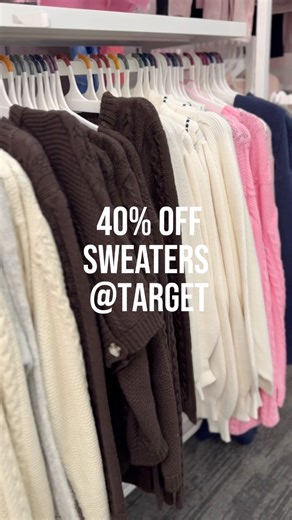 40% OFF sweaters!!! Couldn’t have come at a more perfect time…. Do not miss this deal!!🤩 shop here: https://urlgeni.us/target/sweatersaleTT | Best Of Target