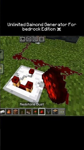 Unlimited Glitch Farm In Bedrock ☠️ ~ Minecraft shorts | #minecraft #shorts