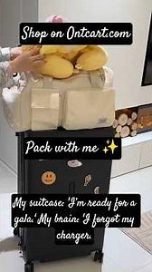 Packing: 50% clothes, 50% anxiety, 100% need a better suitcase from ontcart.com #packwithme #packing