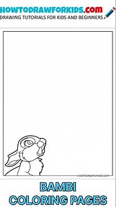 Drawing Bambi Coloring Pages