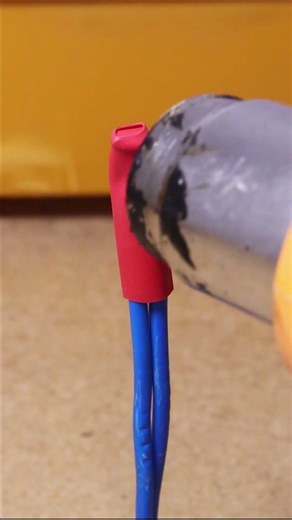 Awesome tip for using heat shrink tubing safely.