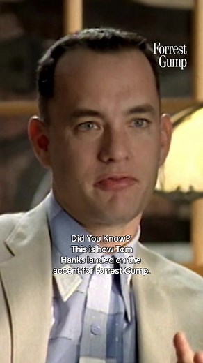 Just like that, an iconic accent was born! #ForrestGump #AvailableonDigital on #AppleTV #TomHanks
