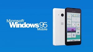 Would it be like this if you customized the former name OS 'Windows 95' for mobile?