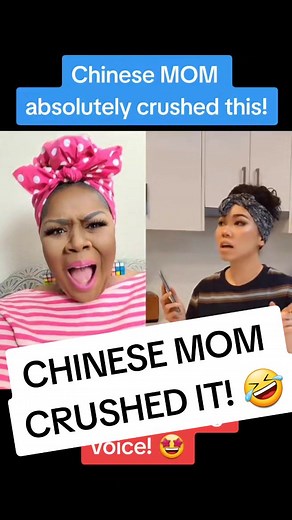 Chinese Mom Crushed TikTok Singing Challenge! 🎤