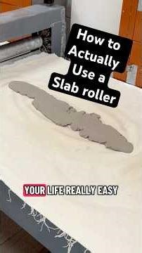 Slab roller tutorial. #ceramics #pottery