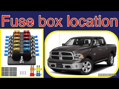 The fuse box location on a (2019-2022) Dodge Ram 1500