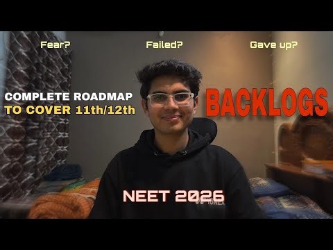 ‼️Only this stategy can help to cover your BACKLOGS for NEET 2026⚠️| 11th & 12th #neet