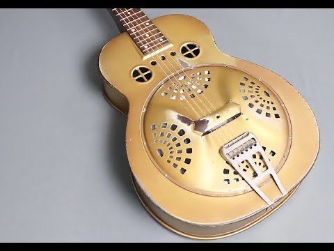 1935 Dobro Fiddle Edge Model 32 Square Neck Guitar Resonator Lap Steel Hawaiian M32 M-32