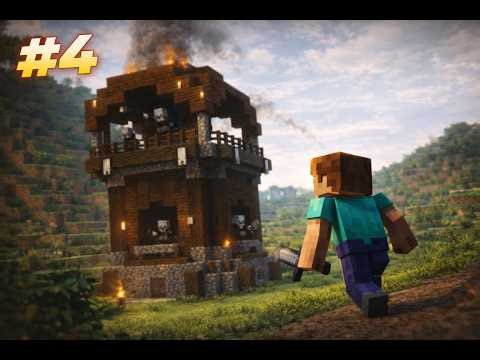 I Attacked a Pillager Tower… Was It Worth It? 💀 #minecraft #pillager #raid #minecraftsurvival