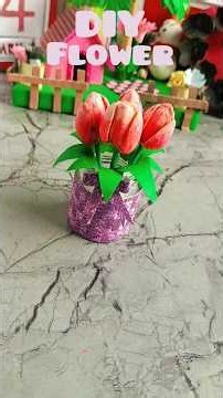 DIY flowers from pista shells | easy DIY #diy #flowers #pistashellcraft #shotrs