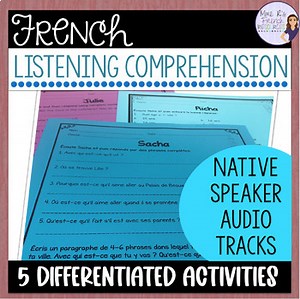 French listening comprehension activities for beginners COMPRÉHENSION ORALE