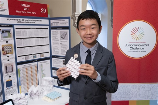 This 14-Year-Old Is Using Origami to Imagine Emergency Shelters That Are Sturdy, Cost-Efficient and Easy to Deploy